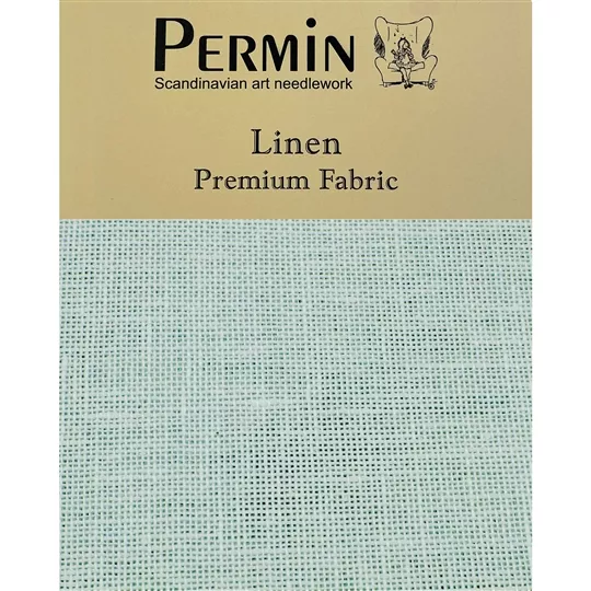 Permin 28 Count Linen - Star Sapphire Fabric
