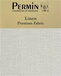 Permin 28 Count Linen - Graceful Grey Fabric