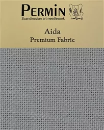 Permin 16 Count Aida - Twilight Blue Fabric
