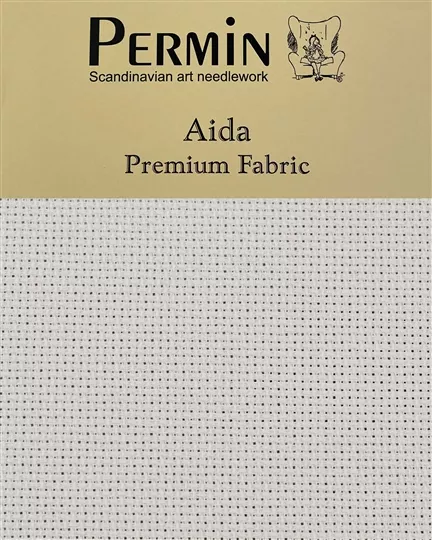 Permin 16 Count Aida - Artichoke Fabric