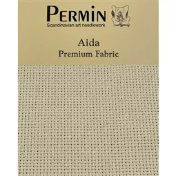 Permin 16 Count Aida - Natural Light Fabric