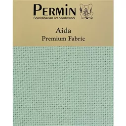 Permin 16 Count Aida - Sea Lily Fabric