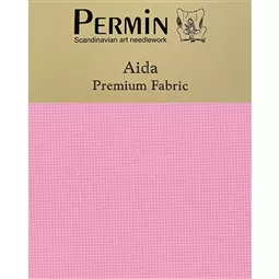 Permin 16 Count Aida - Rose Fabric