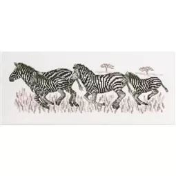 Permin Zebras Cross Stitch Kit