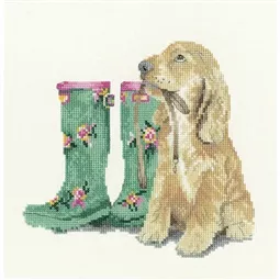 Heritage Waiting for Walkies Cross Stitch Kit