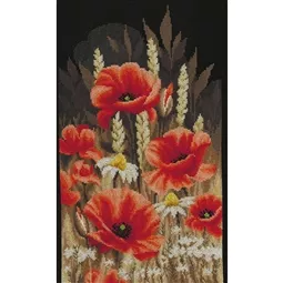 Vervaco Wild Poppies Cross Stitch Kit