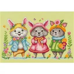 Vervaco Little Animals Cross Stitch Kit