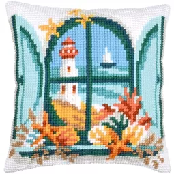 Vervaco Seaview Cushion Cross Stitch Kit