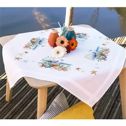Vervaco Ocean Breeze Tablecloth Cross Stitch Kit