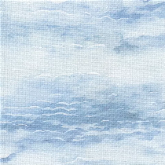 Zweigart Murano 32 Count Evenweave Precut - Deep Water 48 x 68cm Fabric