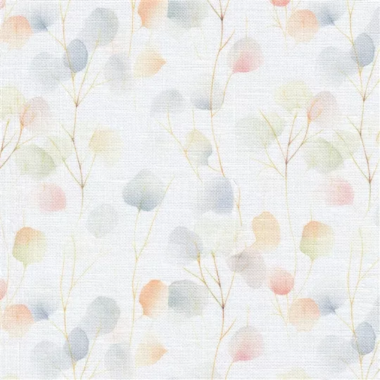 Zweigart Belfast 32 Count Linen Precut - Watercolour Leaves 48 x 68cm Fabric