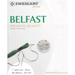 Zweigart Belfast 32 Count Linen Pre-Cut - Antique White Fabric