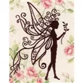 Lanarte Flower Fairy Silhouette Cross Stitch Kit