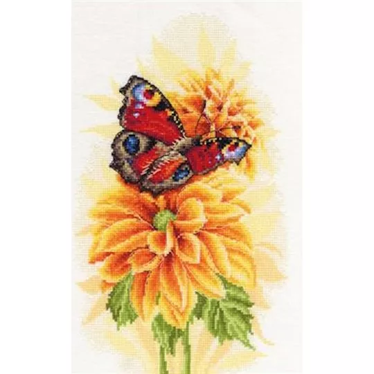 Lanarte Fluttering Butterfly Cross Stitch Kit
