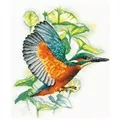 Lanarte Flying Kingfisher Cross Stitch Kit