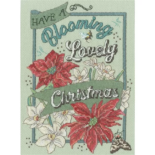 Bothy Threads Blooming Lovely Christmas Cross Stitch Kit