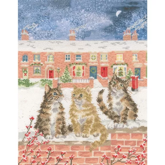 Bothy Threads Snow Is Glistening Christmas Cross Stitch Kit