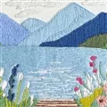 Milpoint Blooming Blue Lake Embroidery Kit