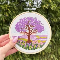 Milpoint Jacaranda on the Plain Embroidery Kit