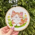 Milpoint Smiling Kitty Embroidery