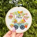 Milpoint The Flower Wheelbarrow Embroidery Kit