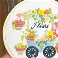 Milpoint The Flower Wheelbarrow Embroidery Kit