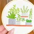 Milpoint Shades of Green Embroidery Kit