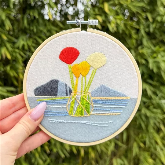 Milpoint Blooming Line Embroidery Kit