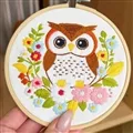 Milpoint Floral Owl Embroidery Kit
