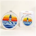 Milpoint Lighthouse at Dusk Embroidery Kit