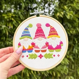 Milpoint Santa's Gnomes Embroidery Kit