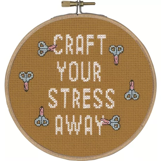 Permin Craft Your Stress Cross Stitch Kit