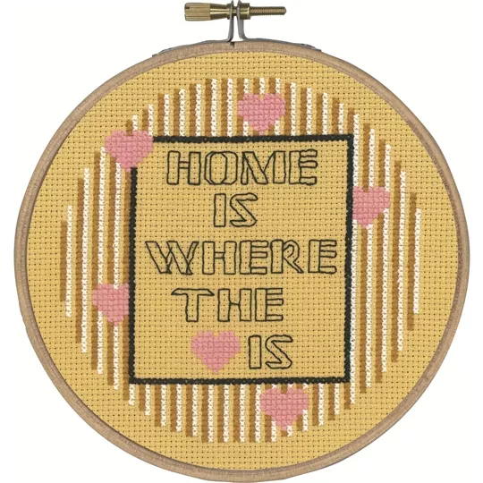 Permin Home Is Cross Stitch Kit