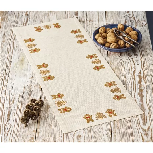 Permin Gingerbread Runner Christmas Cross Stitch Kit