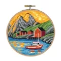 Image of Permin Midnight Sun at Lofoten Cross Stitch Kit