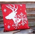 Vervaco Deer and Snowflakes Cushion Cross Stitch Kit
