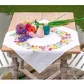 Vervaco Floral Symphony Tablecloth Embroidery Kit