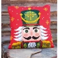 Vervaco Nutcracker Cushion Red Christmas Cross Stitch Kit