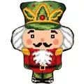 Vervaco Nutcracker Shaped Cushion Christmas Cross Stitch Kit