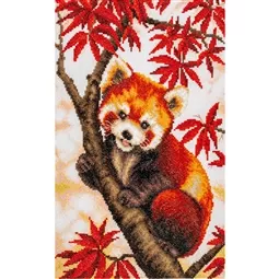 Lanarte Snuggled in the Maple Tree Cross Stitch Kit