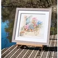 Lanarte Floral Cart Cross Stitch Kit