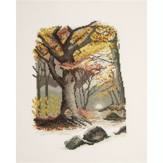 DMC Fall Scenery Cross Stitch Kit