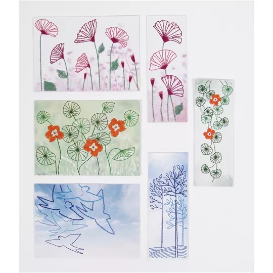DMC Nature Embroidery Cards Embroidery Kit