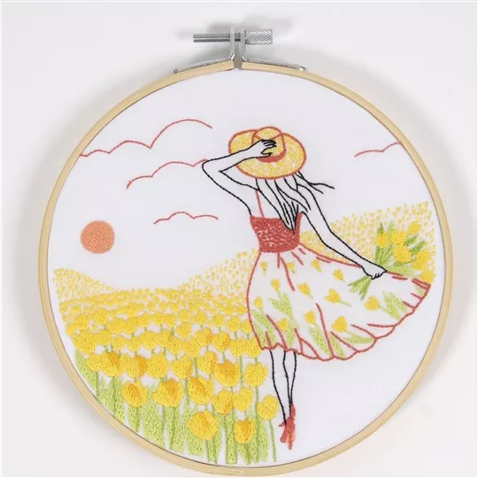 DMC Romantic Tulips Embroidery Kit