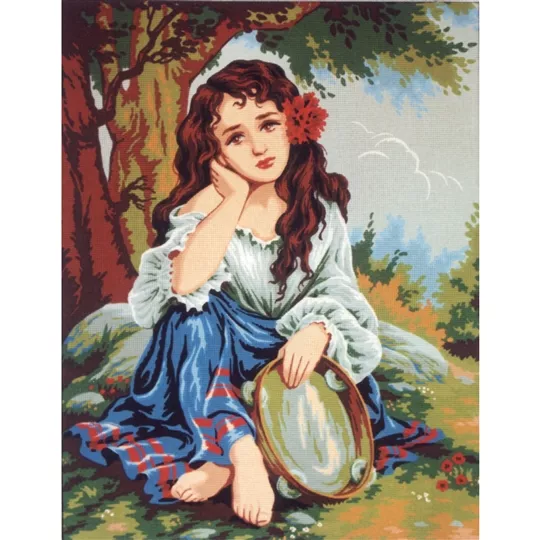 Diamant Gypsy Girl Tapestry Canvas