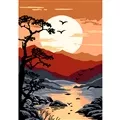 Gobelin-L Sunset Scene Tapestry Canvas