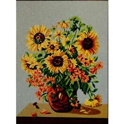 Vase of Sunflowers
