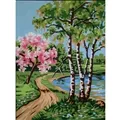 Gobelin-L Riverside Blossoms Tapestry Canvas