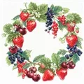 RIOLIS Wreath with Berries Cross Stitch Kit