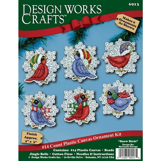 Design Works Crafts Snowbird Ornaments Cross Stitch Kit — image 2